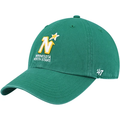 Men's '47 Kelly Green Minnesota North Stars Clean Up Adjustable Hat