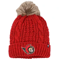 Women's '47 Red Ottawa Senators Meeko Cuffed Knit Hat with Pom