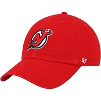Men's '47 Red New Jersey Devils Clean Up Adjustable Hat
