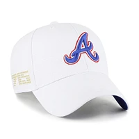 Men's '47 White Atlanta Braves 2023 City Connect MVP Adjustable Hat