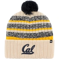 Men's '47 Khaki Cal Bears Tavern Cuffed Knit Hat with Pom