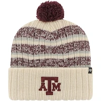 Men's '47 Khaki Texas A&M Aggies Tavern Cuffed Knit Hat with Pom