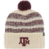 Men's '47 Khaki Texas A&M Aggies Tavern Cuffed Knit Hat with Pom