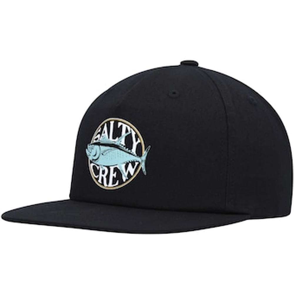 Men's Salty Crew Black Tuna Time Snapback Hat