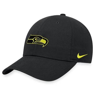 Men's Nike  Anthracite Seattle Seahawks Heritage86 Volt Adjustable Hat