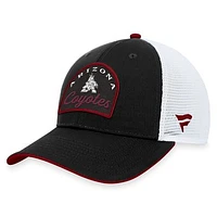 Men's Fanatics Black/White Arizona Coyotes Fundamental Adjustable Hat