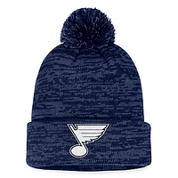 Men's Fanatics Navy St. Louis Blues Fundamental Cuffed Knit Hat with Pom