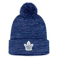 Men's Fanatics Blue Toronto Maple Leafs Fundamental Cuffed Knit Hat with Pom