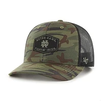 Men's '47 Camo/Black Notre Dame Fighting Irish OHT Military Appreciation Cargo Convoy Adjustable Hat