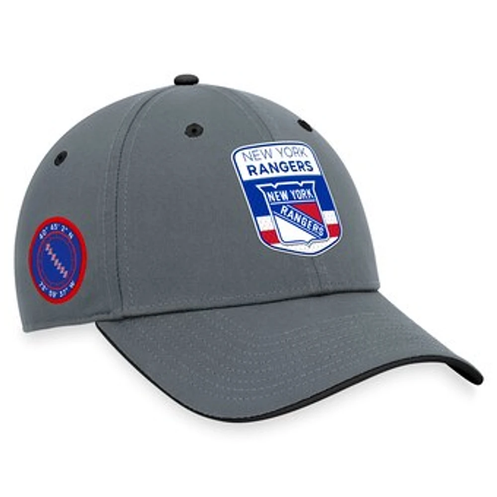 Men's Fanatics  Gray New York Rangers Authentic Pro Home Ice Flex Hat