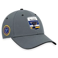 Men's Fanatics  Gray St. Louis Blues Authentic Pro Home Ice Flex Hat