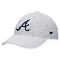 Men's Fanatics Gray Atlanta Braves Logo Adjustable Hat