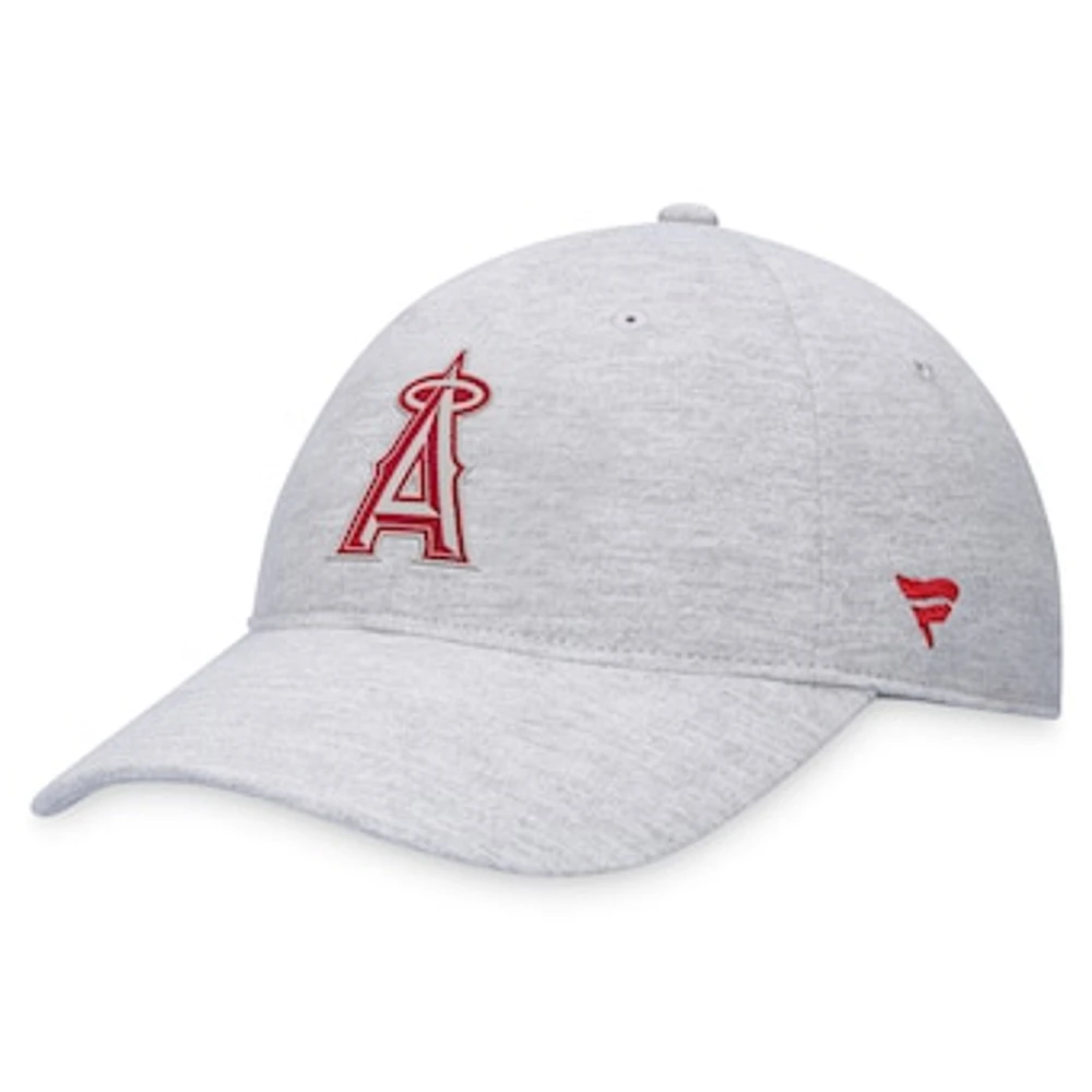 Men's Fanatics Gray Los Angeles Angels Logo Adjustable Hat