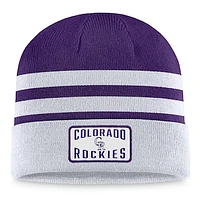 Men's Fanatics Gray Colorado Rockies Cuffed Knit Hat