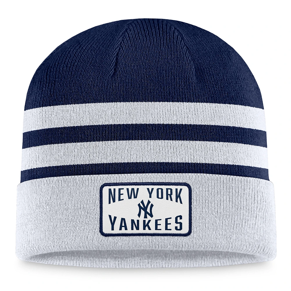 Men's Fanatics Gray New York Yankees Cuffed Knit Hat