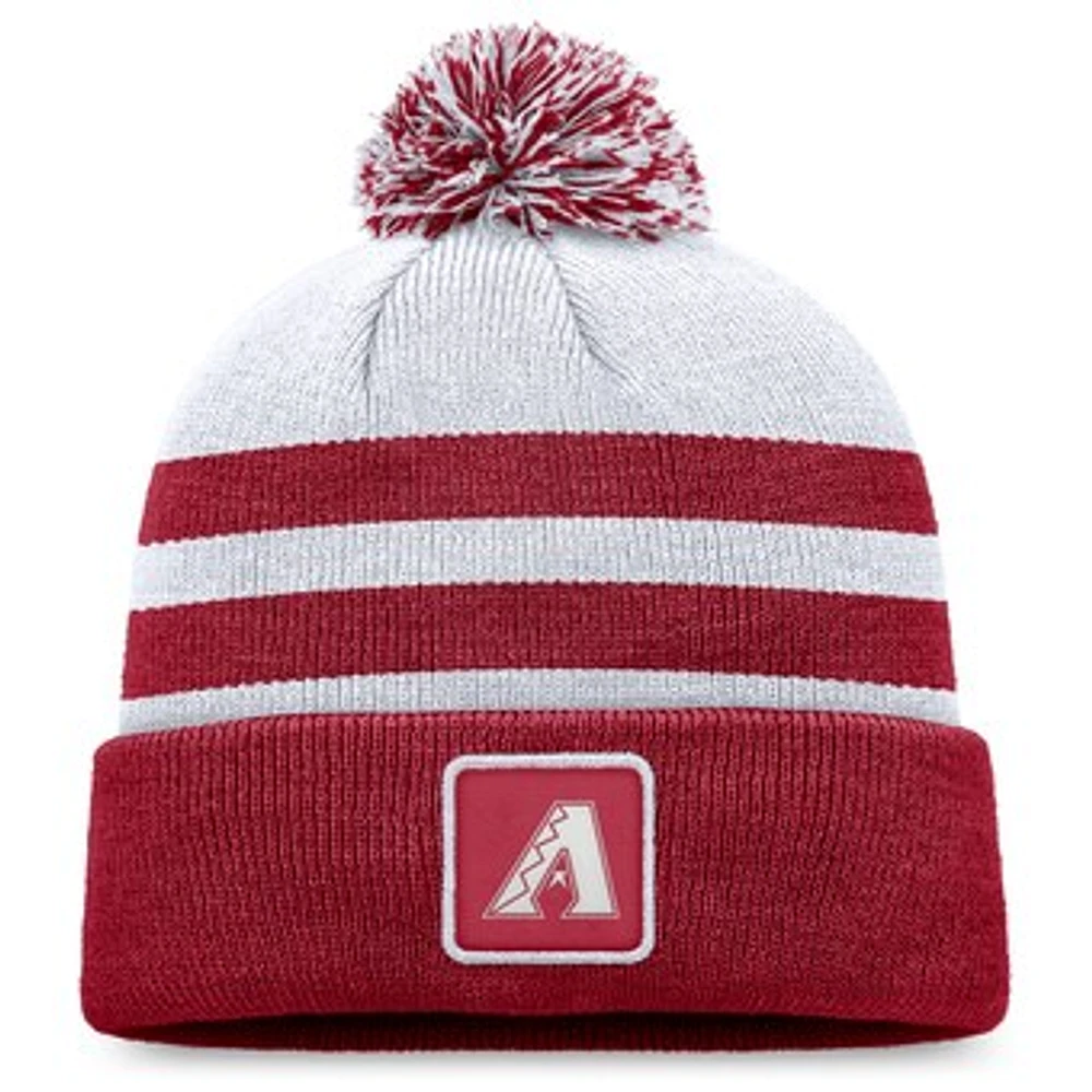 Men's Fanatics Gray Arizona Diamondbacks Cuffed Knit Hat with Pom