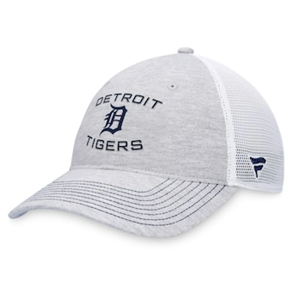 Men's Fanatics Gray Detroit Tigers Trucker Adjustable Hat