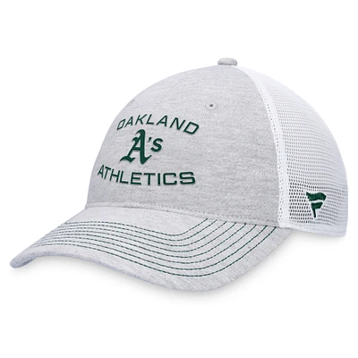 Men's Fanatics Gray Oakland Athletics Trucker Adjustable Hat