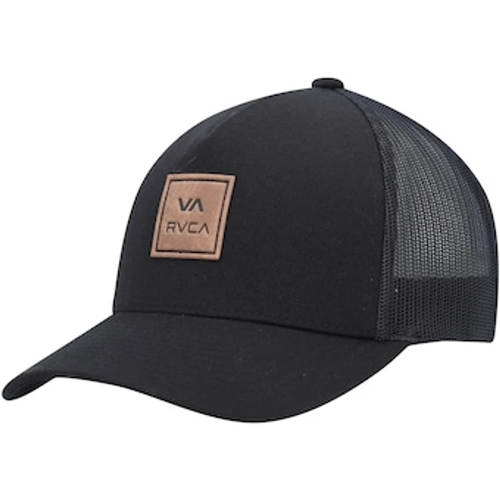 Men's RVCA  Black VA All The Way Trucker Snapback Hat