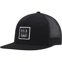 Men's RVCA Black Horton Teeth Trucker Snapback Hat