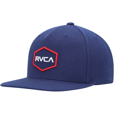 Youth RVCA Navy Commonwealth Snapback Hat