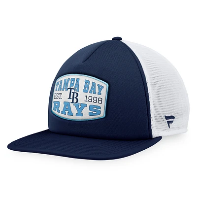 Men's Fanatics  Navy Tampa Bay Rays Foam Front Patch Trucker Snapback Hat