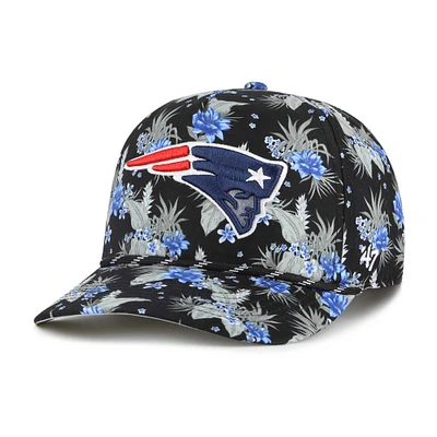 Men's '47  Black New England Patriots Dark Tropic Hitch Adjustable Hat