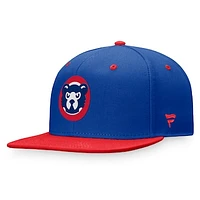 Men's Fanatics Royal/Red Chicago Cubs Cooperstown Collection Two-Tone Fitted Hat