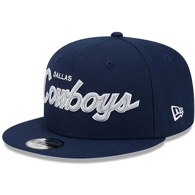 Youth New Era Navy Dallas Cowboys Main Script 9FIFTY Snapback Hat