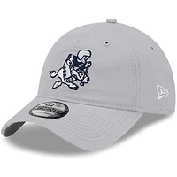 Men's New Era Gray Dallas Cowboys Retro Main Core Classic 2.0 9TWENTY Adjustable Hat