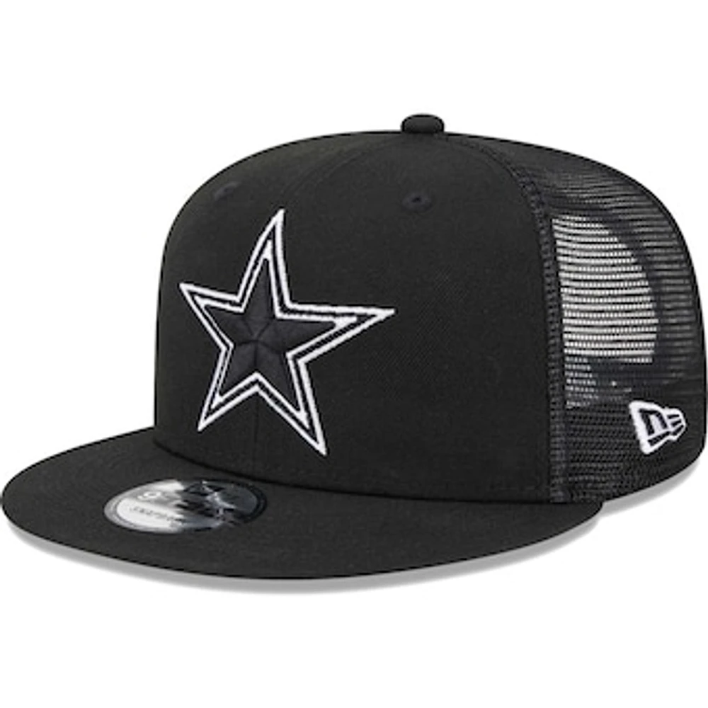 Men's New Era Black Dallas Cowboys Main Trucker 9FIFTY Snapback Hat