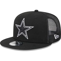 Men's New Era Black Dallas Cowboys Main Trucker 9FIFTY Snapback Hat