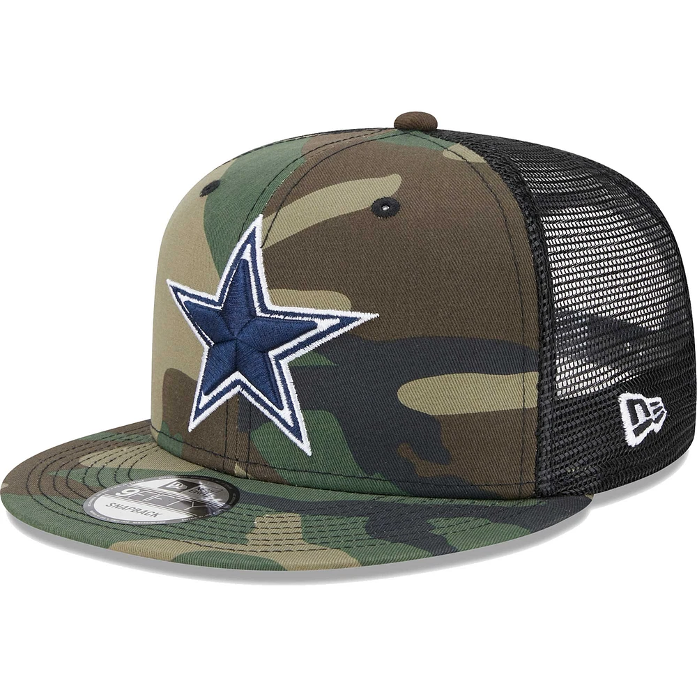 Men's New Era Camo Dallas Cowboys  Main Trucker 9FIFTY Snapback Hat