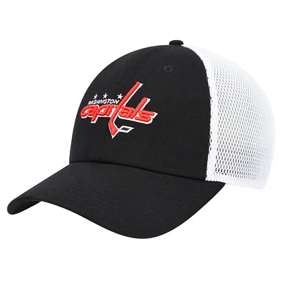 Men's adidas Black Washington Capitals Color Pop Trucker Adjustable Hat