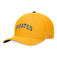 Men's Nike Gold Pittsburgh Pirates Classic99 Swoosh Performance Flex Hat