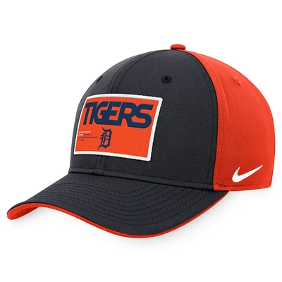 Men's Nike Navy/Orange Detroit Tigers Classic99 Colorblock Performance Snapback Hat