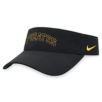 Men's Nike Black Pittsburgh Pirates Wordmark Performance Adjustable Visor