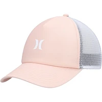 Women's Hurley Pink/White Icon Trucker Snapback Hat