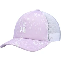 Women's Hurley Lavender/White Icon Trucker Snapback Hat