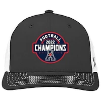 Men's Zephyr Charcoal/White Tulane Green Wave 2022 AAC Conference Champions  Locker Room Adjustable Trucker Hat