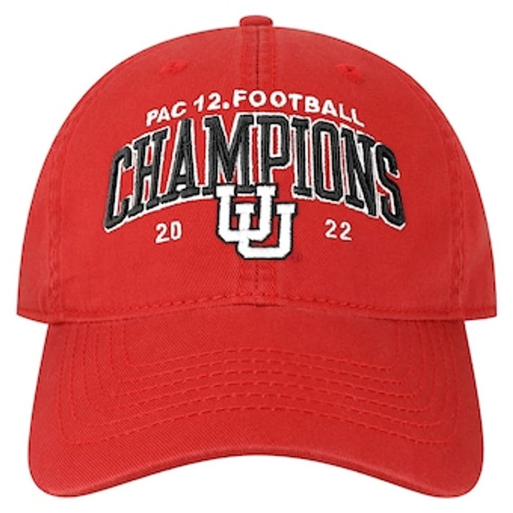 Men's Legacy Athletic Scarlet Utah Utes 2022 PAC-12 Champions  Bold Arch EZA Relaxed Twill Adjustable Hat