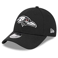 Youth New Era Black Baltimore Ravens  Main B-Dub 9FORTY Adjustable Hat