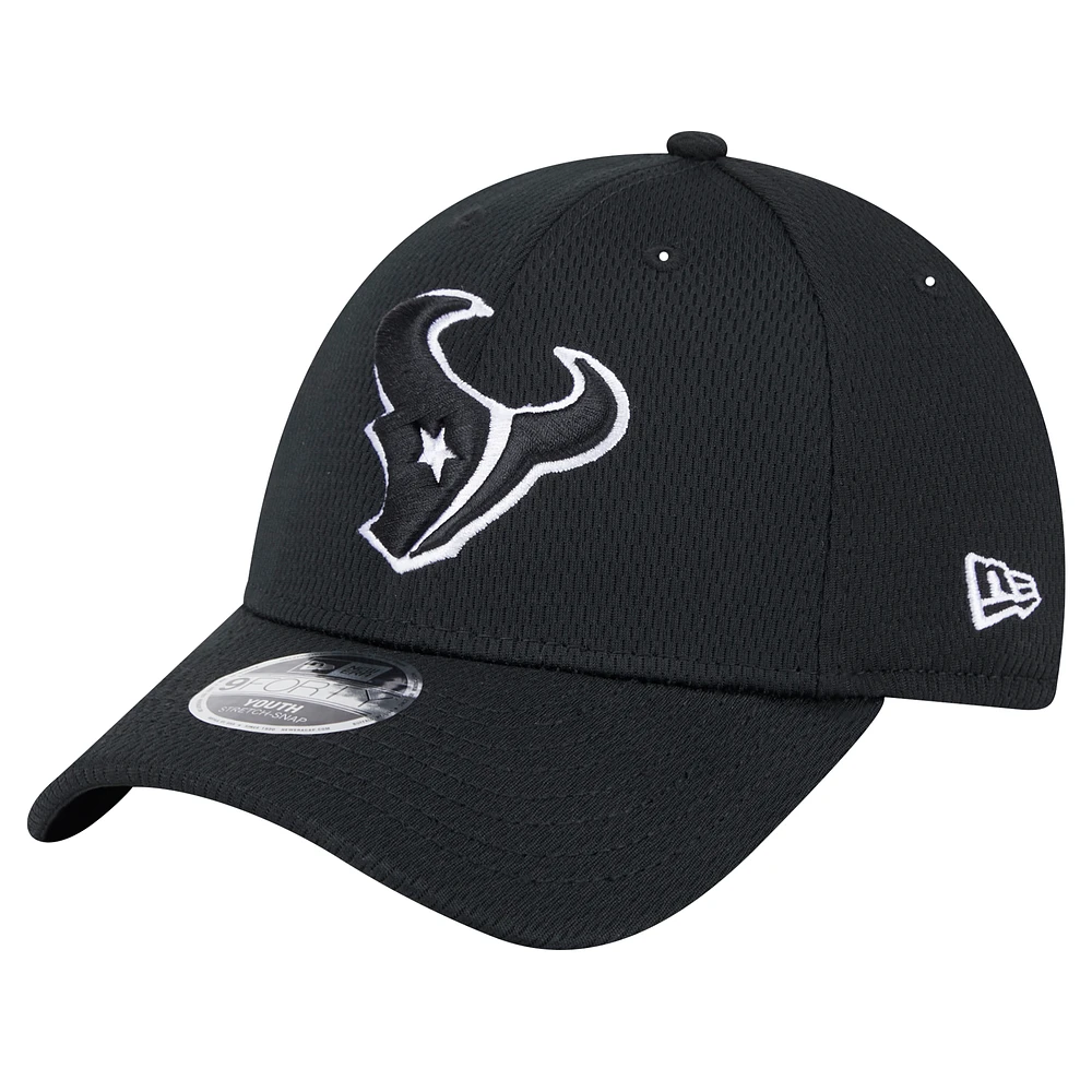 Youth New Era Black Houston Texans  Main B-Dub 9FORTY Adjustable Hat