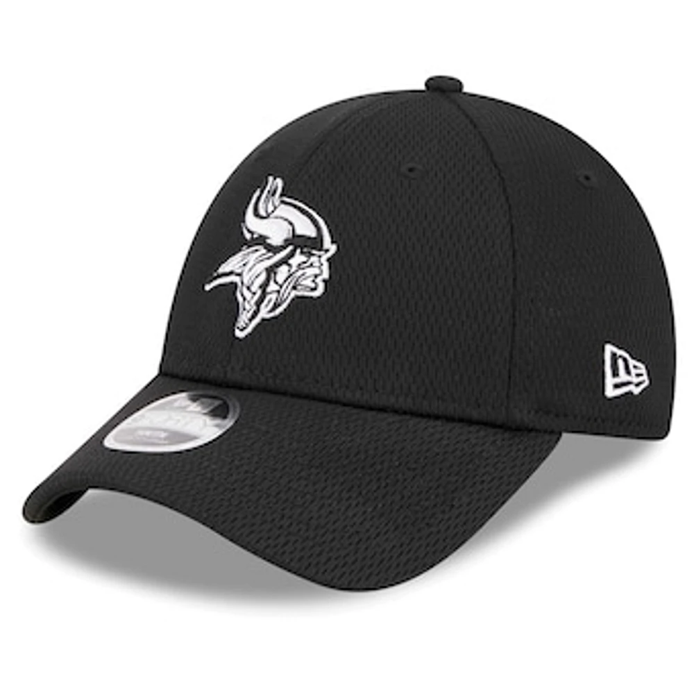 Youth New Era Black Minnesota Vikings  Main B-Dub 9FORTY Adjustable Hat