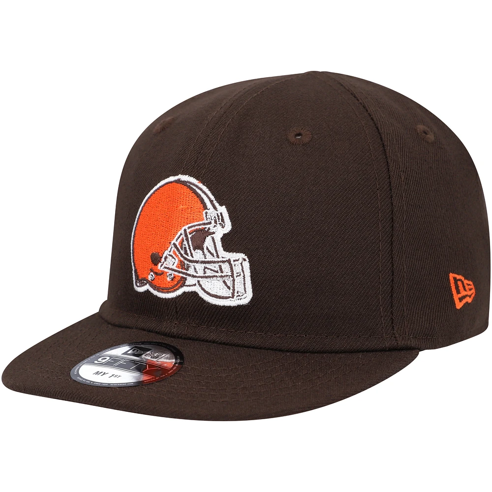 Infant New Era Brown Cleveland Browns My 1st 9FIFTY Adjustable Hat