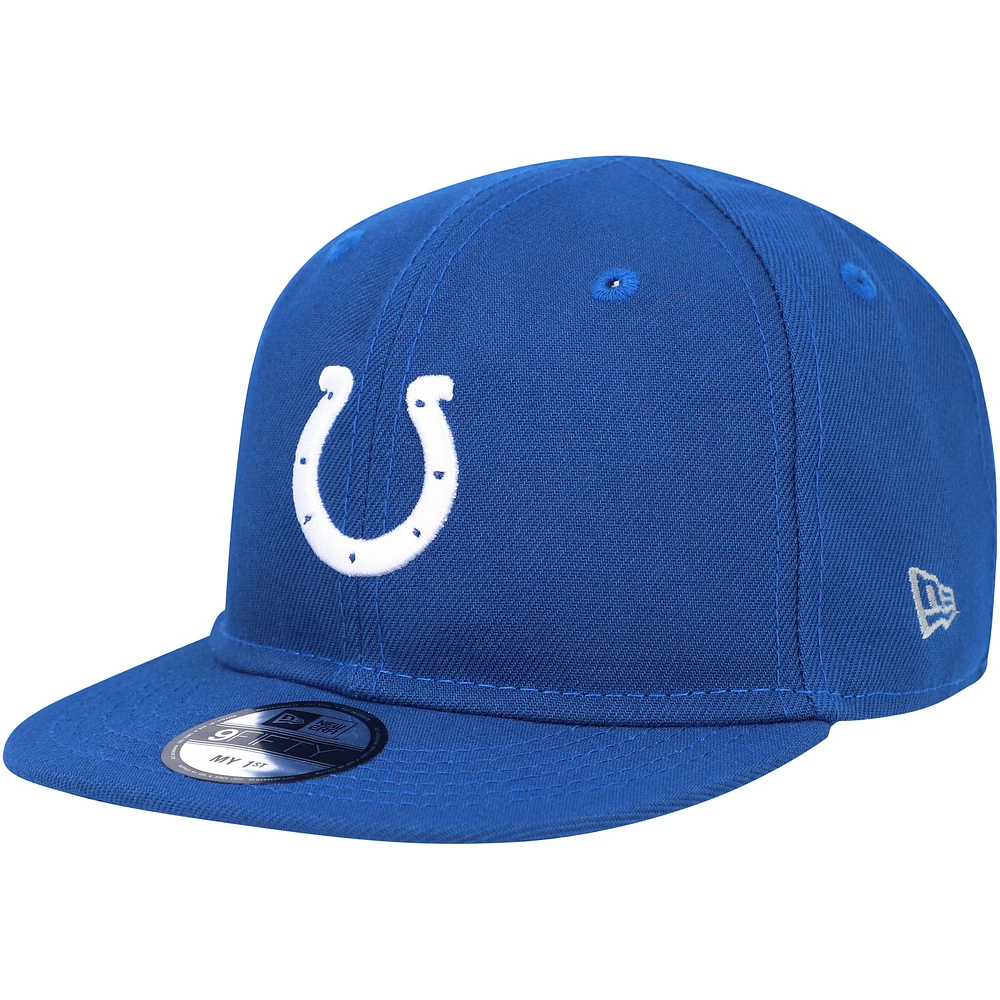 Infant New Era Royal Indianapolis Colts My 1st 9FIFTY Adjustable Hat