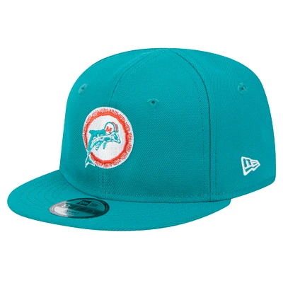 Infant New Era Aqua Miami Dolphins My 1st 9FIFTY Adjustable Hat