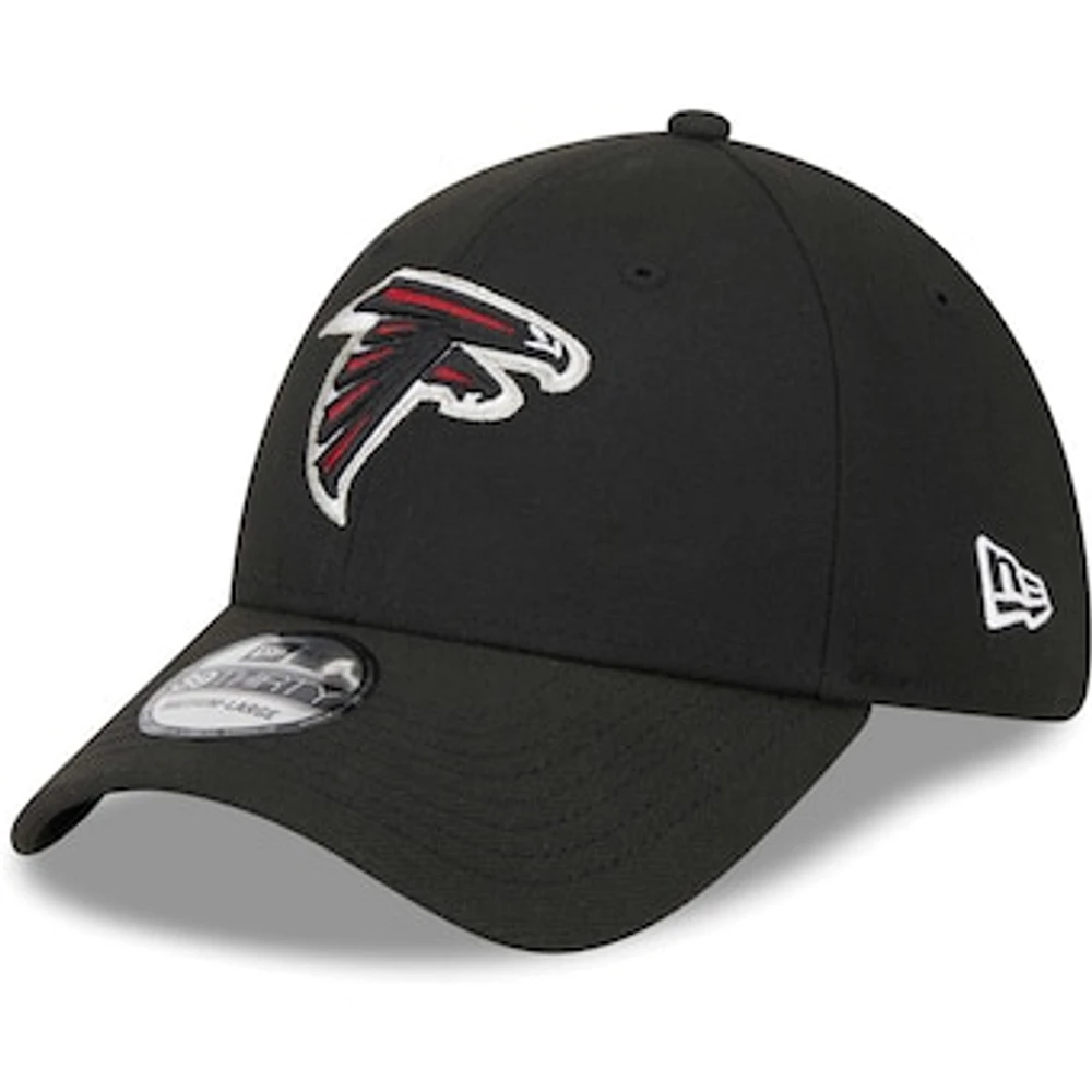 Men's New Era Black Atlanta Falcons  Main 39THIRTY Flex Hat