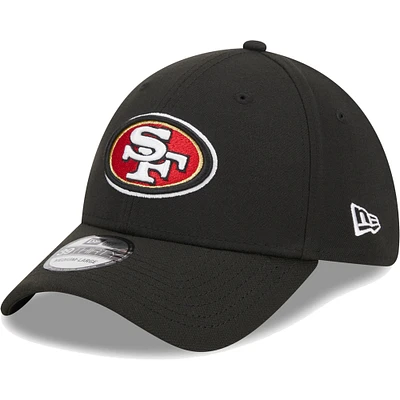 Men's New Era Black San Francisco 49ers  Main 39THIRTY Flex Hat