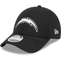 Men's New Era Black Los Angeles Chargers  Main B-Dub 9FORTY Adjustable Hat